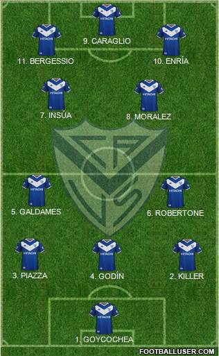 Vélez Sarsfield football formation