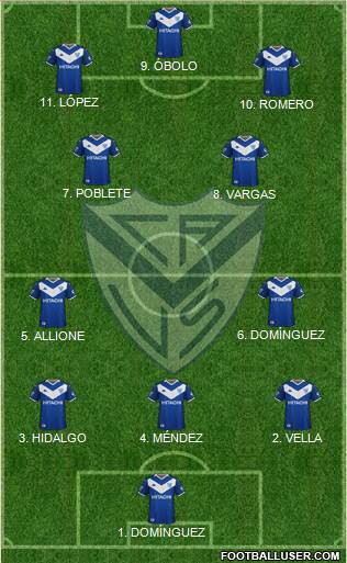 Vélez Sarsfield football formation