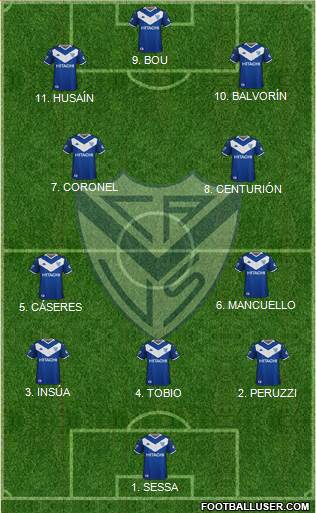 Vélez Sarsfield football formation