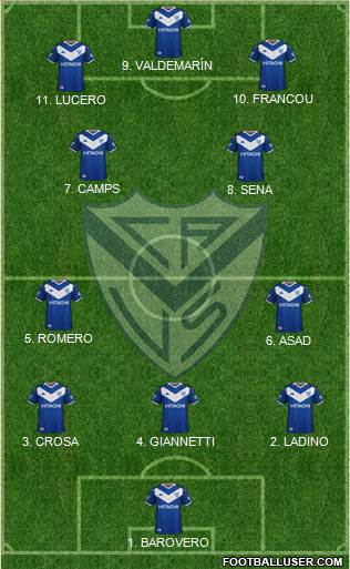 Vélez Sarsfield football formation