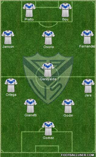 Vélez Sarsfield football formation