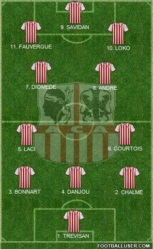 Athletic Club Ajaccien Football football formation