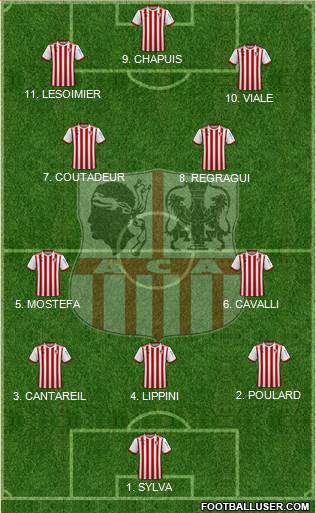 Athletic Club Ajaccien Football football formation