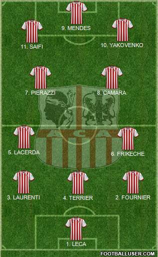 Athletic Club Ajaccien Football football formation