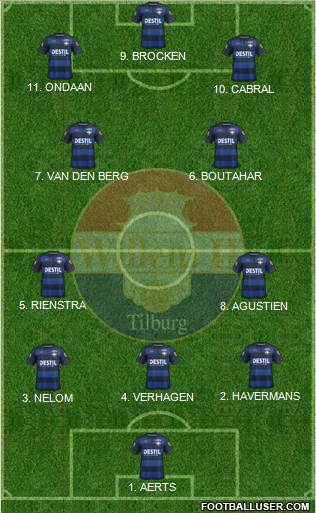 Willem II football formation