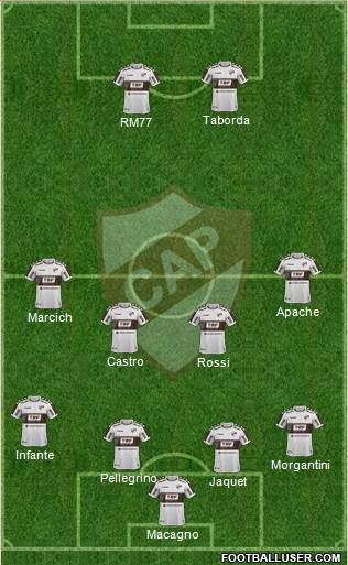 Platense football formation