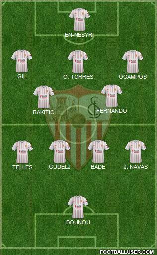 Sevilla F.C., S.A.D. football formation