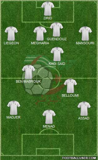 Algeria football formation