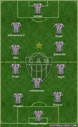 C Atlético Mineiro 5-4-1 football formation