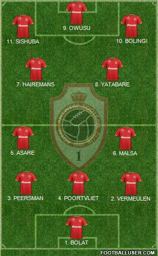 R Antwerp FC Formation 2023