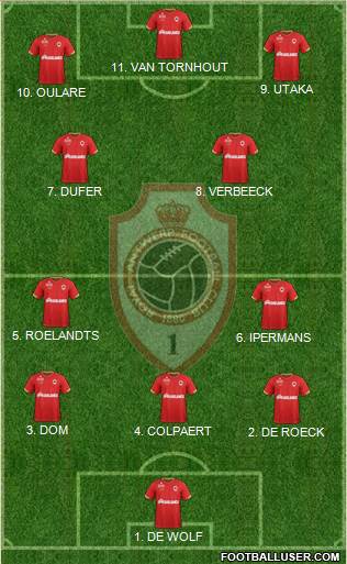 R Antwerp FC Formation 2023