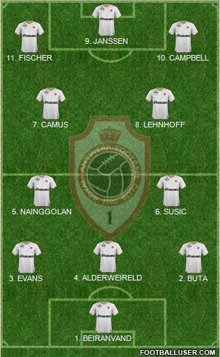 R Antwerp FC Formation 2023