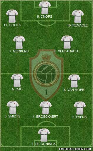 R Antwerp FC Formation 2023