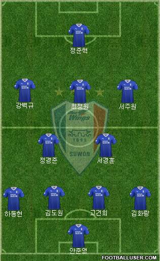 Suwon Samsung Blue Wings 4-2-3-1 football formation