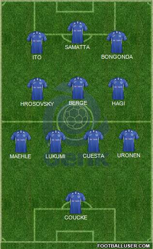 K Racing Club Genk football formation