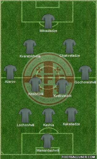 Georgia 3-4-2-1 football formation