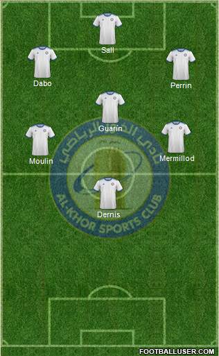 Al-Khor Sports Club Formation 2023