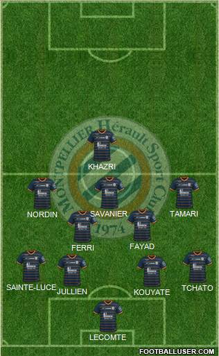 Montpellier Hérault Sport Club football formation