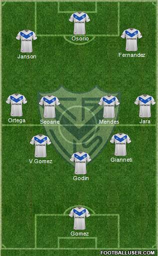 Vélez Sarsfield football formation