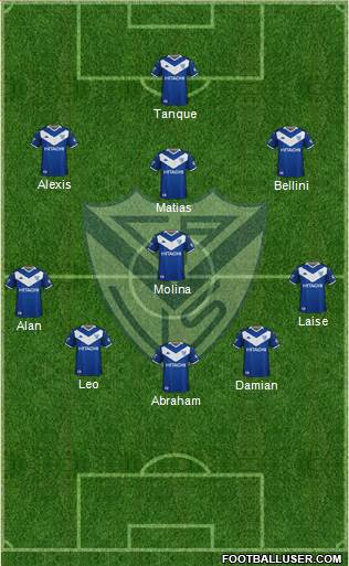 Vélez Sarsfield football formation