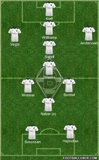 Borussia Mönchengladbach football formation