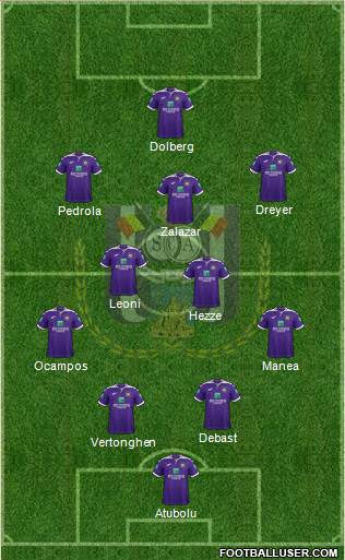 RSC Anderlecht football formation