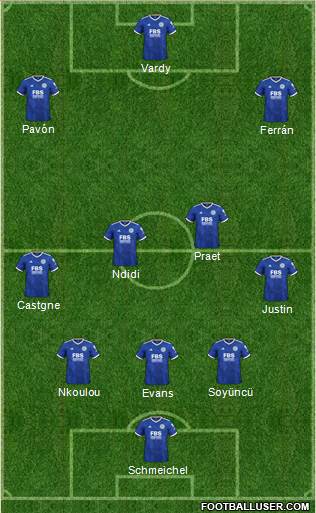 Leicester City football formation