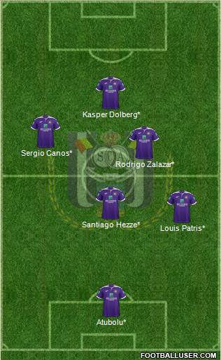 RSC Anderlecht football formation