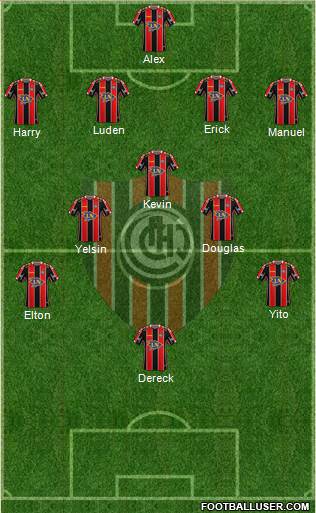 Chacarita Juniors football formation