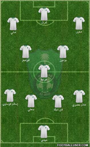 Al-Ahli (KSA) 4-3-3 football formation