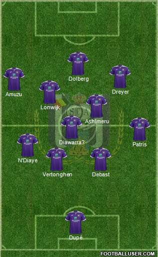 RSC Anderlecht football formation