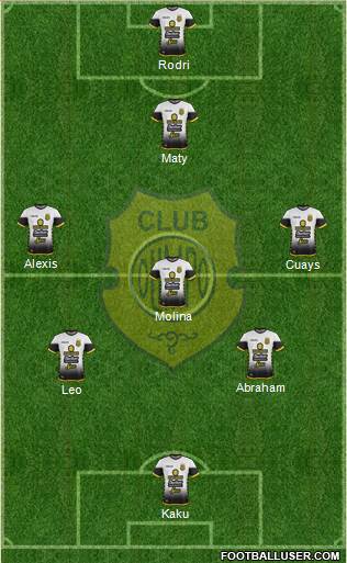 Olimpo de Bahía Blanca football formation