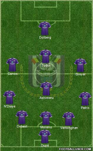 RSC Anderlecht football formation