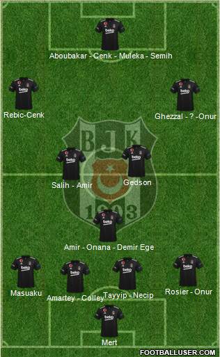 Besiktas JK football formation