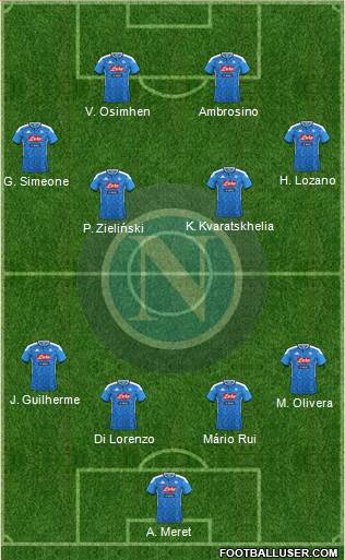 Napoli football formation