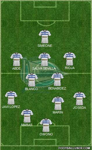 D. Alavés S.A.D. football formation