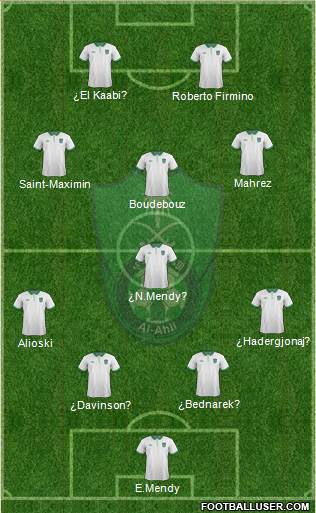 Al-Ahli (KSA) 4-1-3-2 football formation