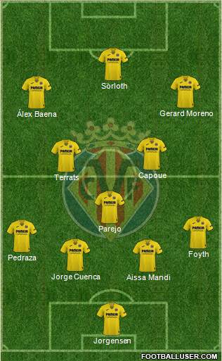 Villarreal C.F., S.A.D. football formation