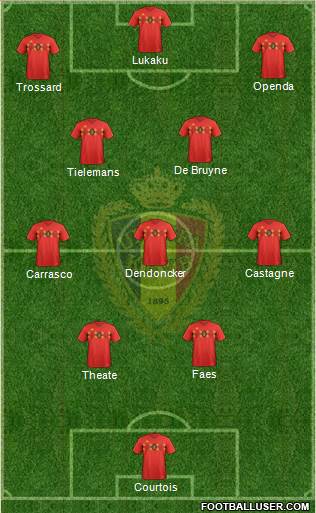 Belgium football formation