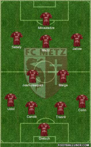 Football Club de Metz football formation