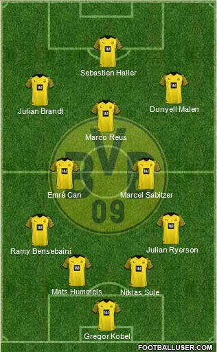 Borussia Dortmund football formation