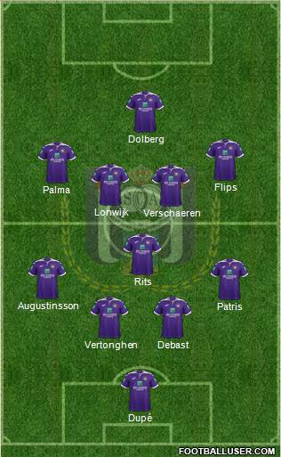 RSC Anderlecht football formation