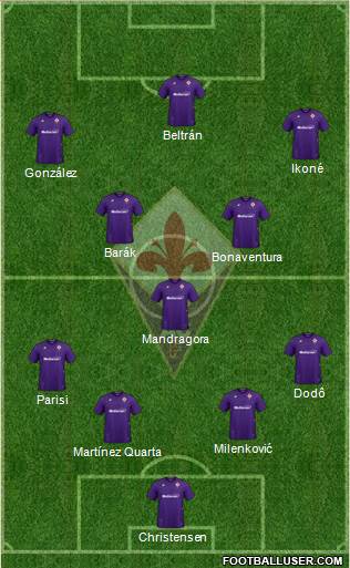 Fiorentina football formation