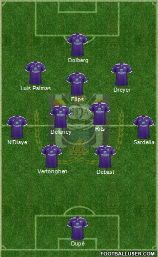 RSC Anderlecht football formation