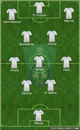 Al-Ahli (KSA) 4-3-3 football formation