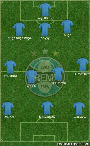 Grêmio FBPA football formation