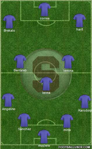 CD Saprissa football formation