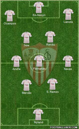 Sevilla F.C., S.A.D. football formation