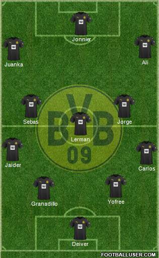 Borussia Dortmund football formation