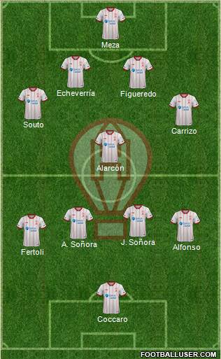 Huracán 4-1-4-1 football formation